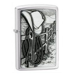 Resting Cowboy Emblem Lighter