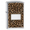 Zippo Leopard Print Polished Chrome Lighter