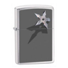 Zippo Cornered Star Brushed Chrome Lighter